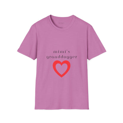 Mimi's Granddogger Unisex T-Shirt - Perfect Gift for Family, Mother's Day, Grandpawrent's Day, Birthday, Casual Wear