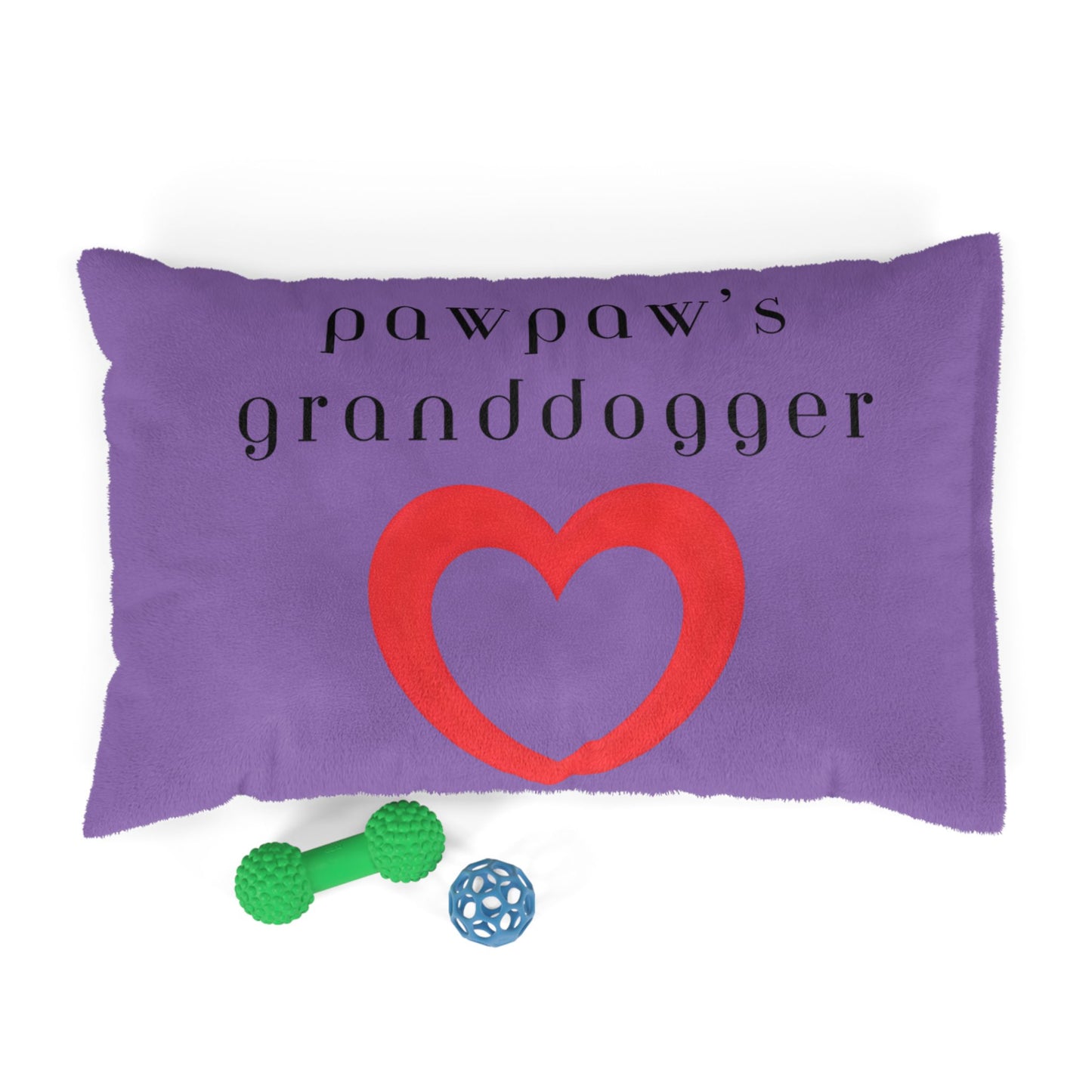 Cozy Pet Bed for Grandpuppies | PawPaw's Granddogger Custom Light Purple Dog Bed, Soft Pet Cushion, Ideal for Gifts, Home Decor, Pet Lovers