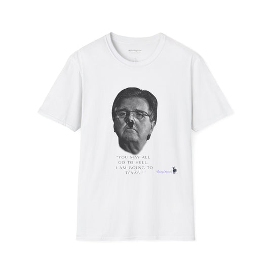 Democrat Donkey- Carpetbagger Dan Patrick Goes to Texas Unisex T-Shirt - Perfect Gift for Family, Mother's Day, Grandpawrent's Day, Birthday, Casual Wear